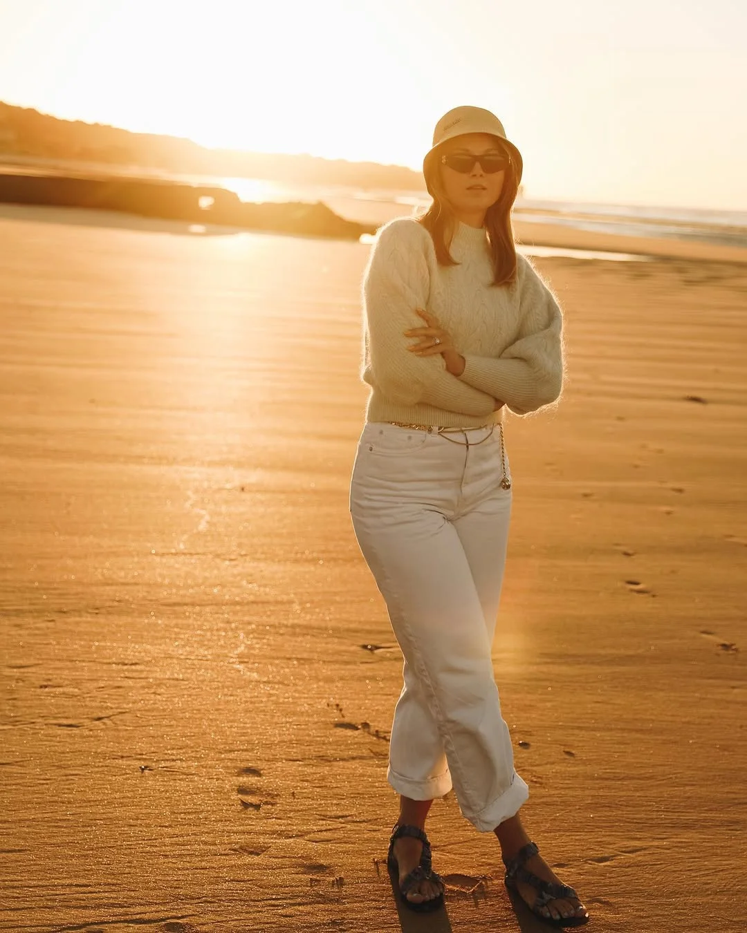boho chic fall outfits for work 2026 Soft Coastal Knitwear for Early Fall Days