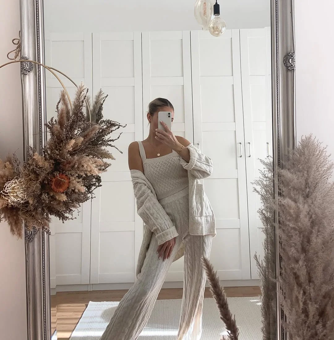 boho chic fall outfits for work 2026 Soft Knit Sets That Bring Comfort Into the Workday