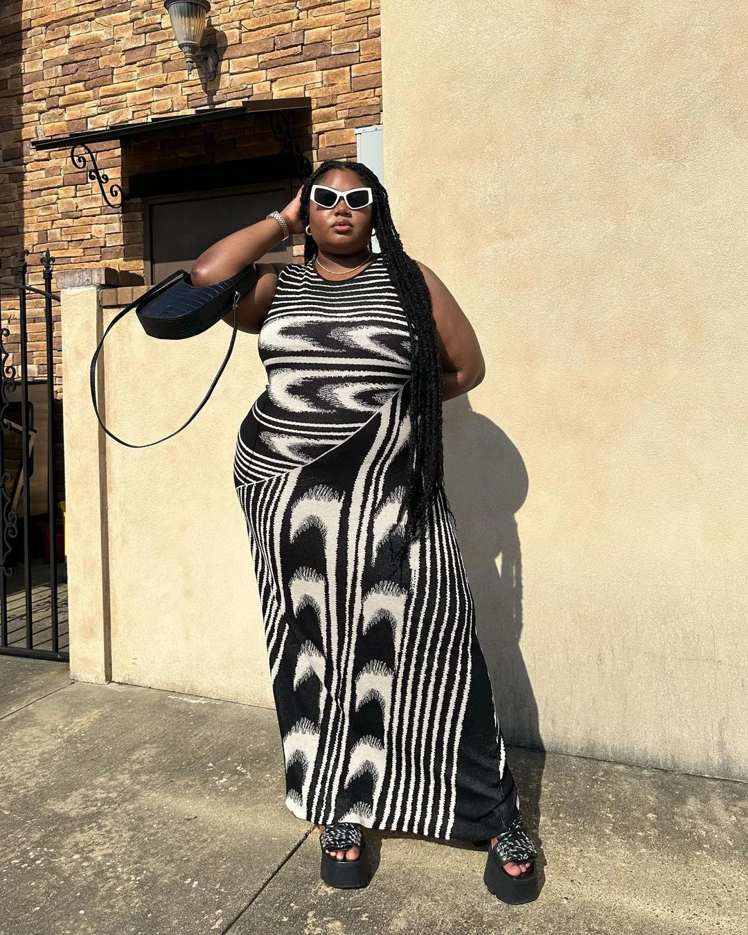 chic fall outfits for plus size women 2026 Graphic Knit Dresses That Make a Statement