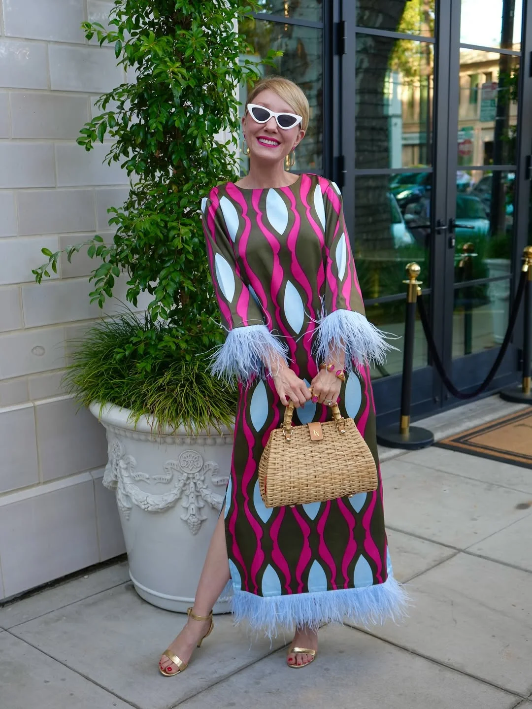 chic fall wedding guest dress 2026 Bold Pattern Play for a Fashion-Forward Fall Celebration