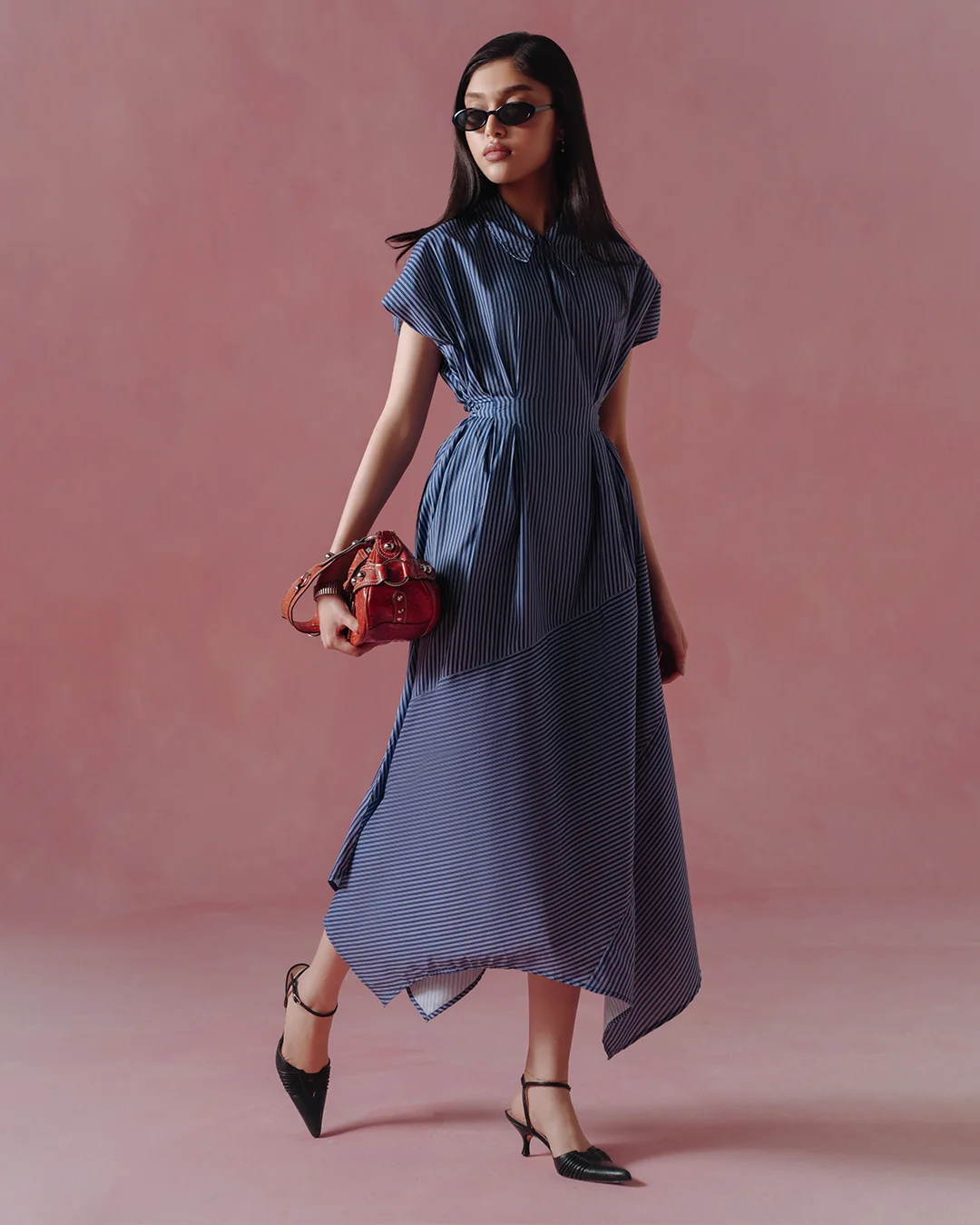 chic fall wedding guest dress 2026 Relaxed Stripes for Modern Semiformal Weddings