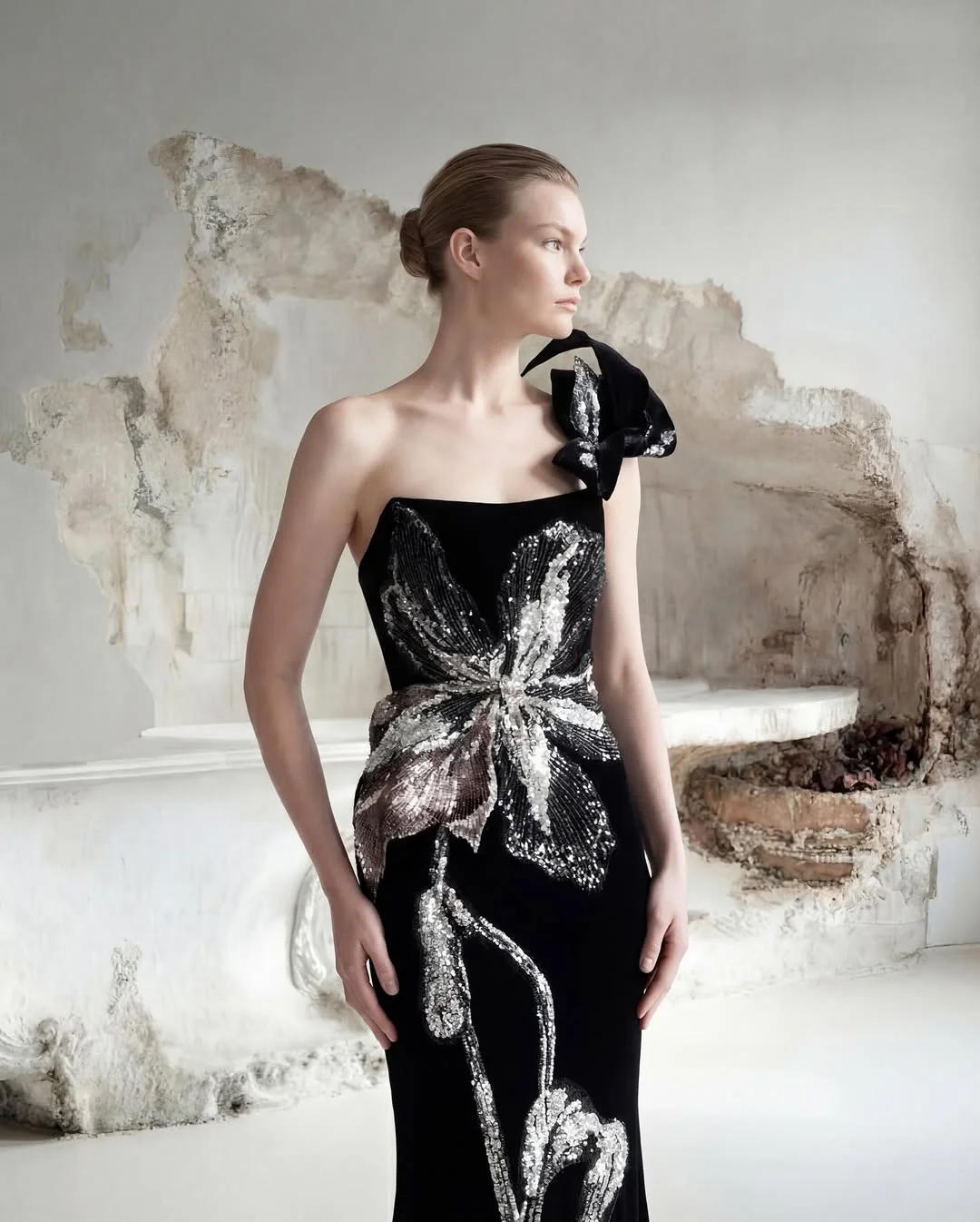 chic fall wedding guest dress 2026 Statement Floral Glamour for Black Tie Celebrations