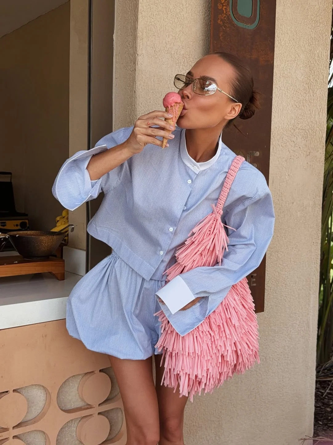 chic july fashion trends 2026 Playful Pastels Meet Statement Accessories