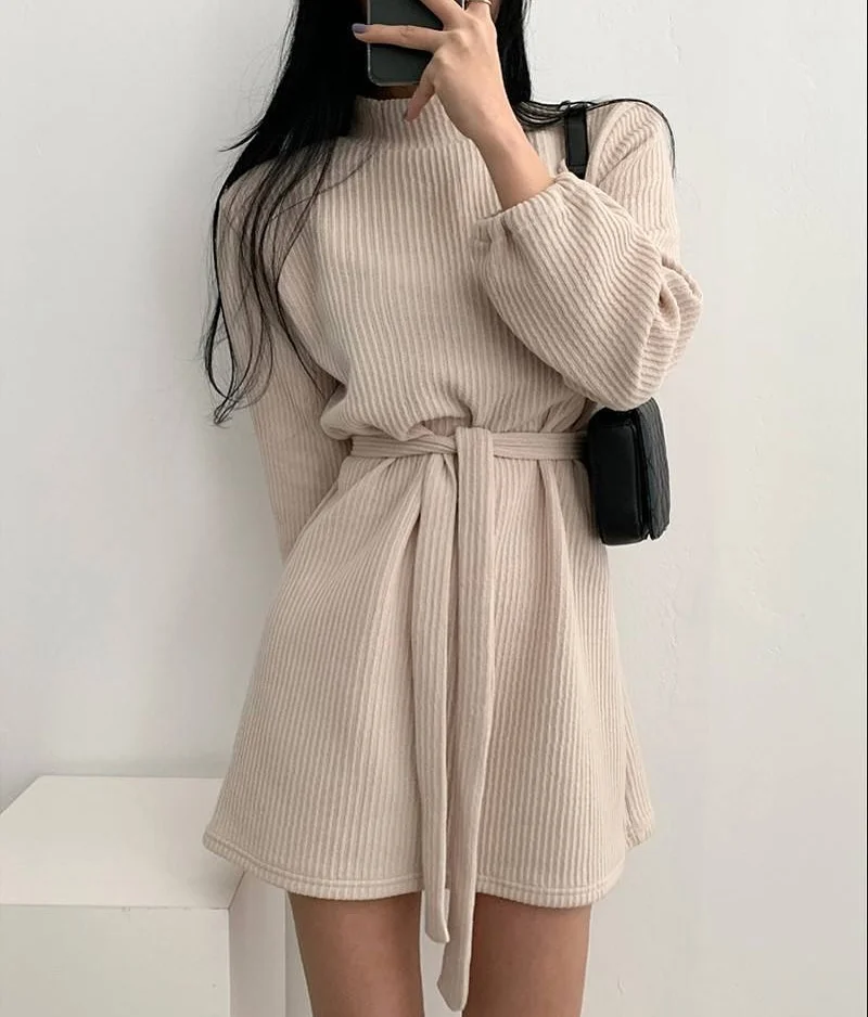 classy fall work outfits 2026 Soft Cream Knit for Easy Office Elegance