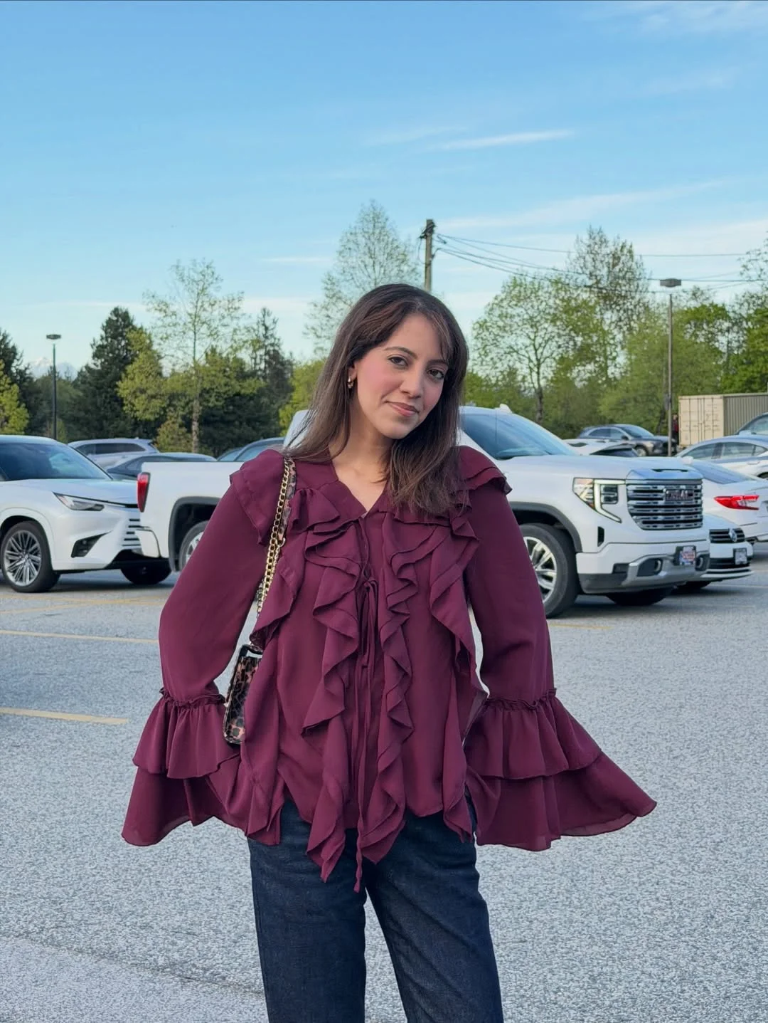 cute back to school outfits 2026 Soft Ruffles and Everyday Denim