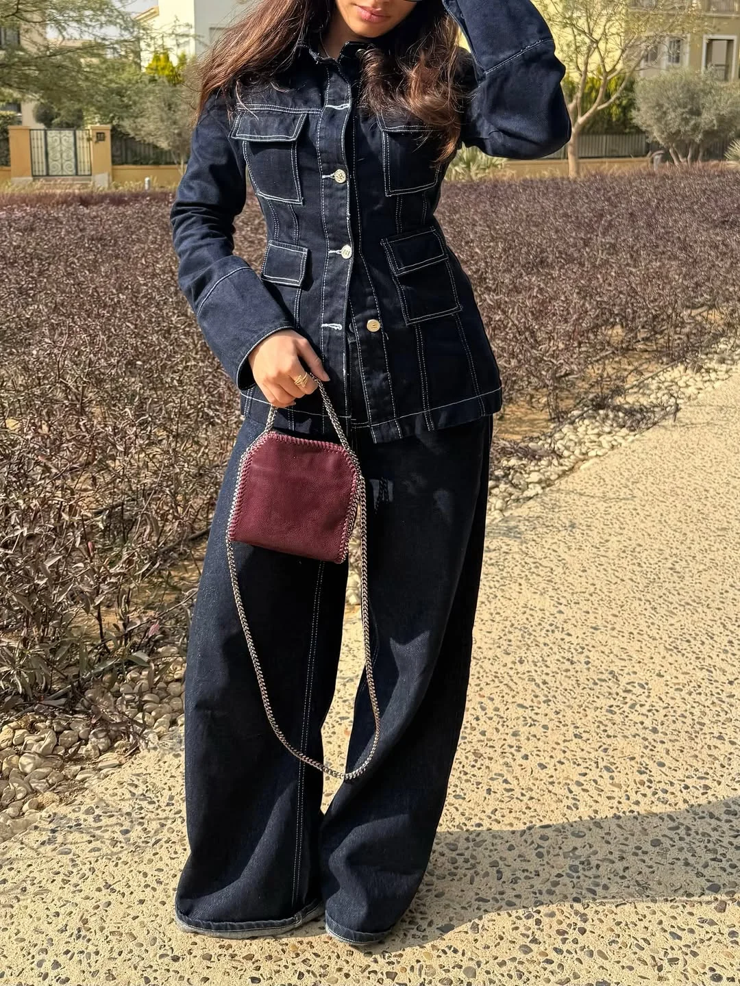 cute fall all denim outfits for women 2026 Structured Denim Tailoring With Contemporary Edge