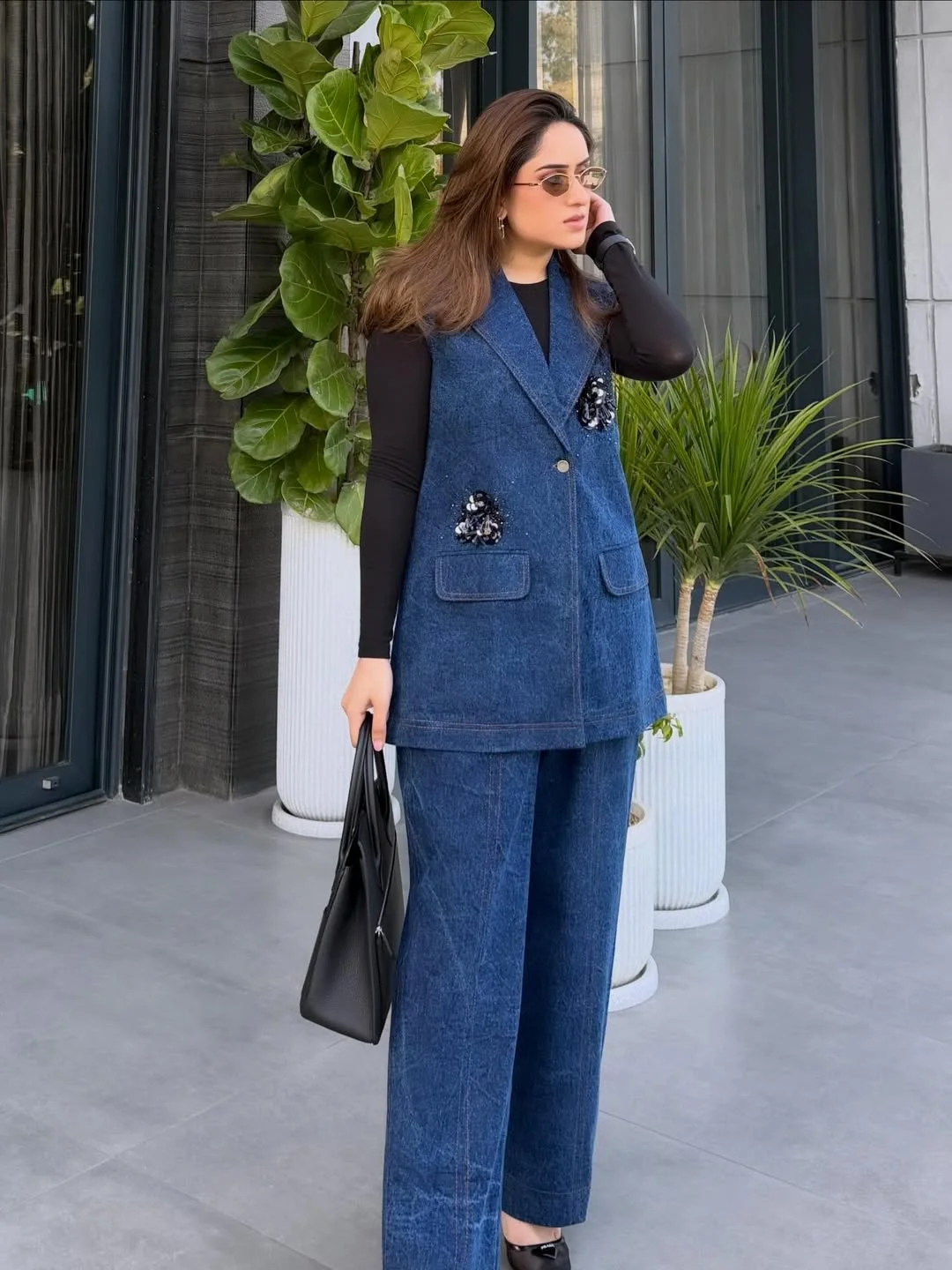 cute fall all denim outfits for women 2026 The Elevated Denim Vest Set That Feels Surprisingly Sophisticated