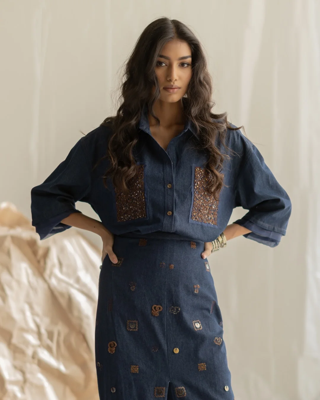 cute fall all denim outfits for women 2026 Decorated Denim With Feminine Fall Elegance