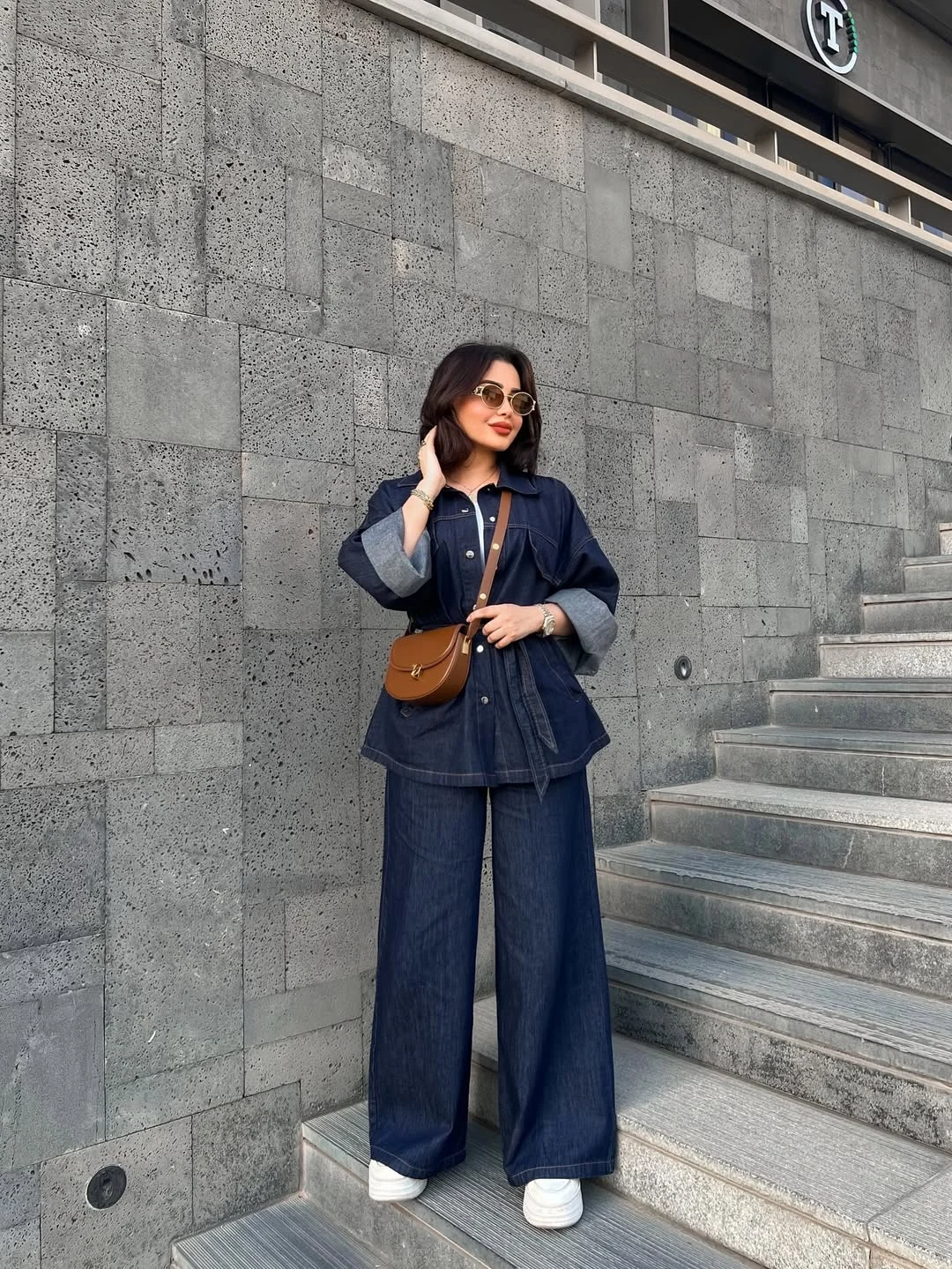 cute fall all denim outfits for women 2026 Dark Wash Denim With Casual City Style