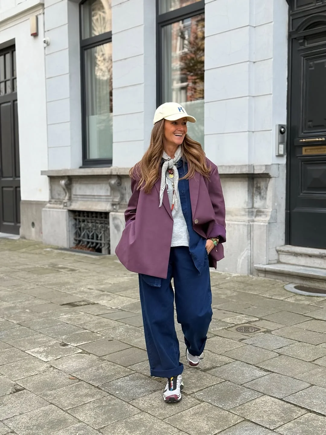cute fall outfits with jeans and sneakers 2026 Relaxed Layers with a Modern Business Casual Twist