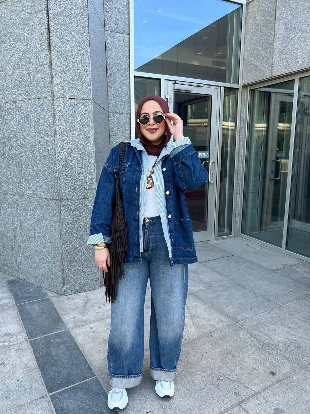 cute fall outfits with jeans and sneakers 2026 Wide Leg Denim and White Sneakers for Everyday Style