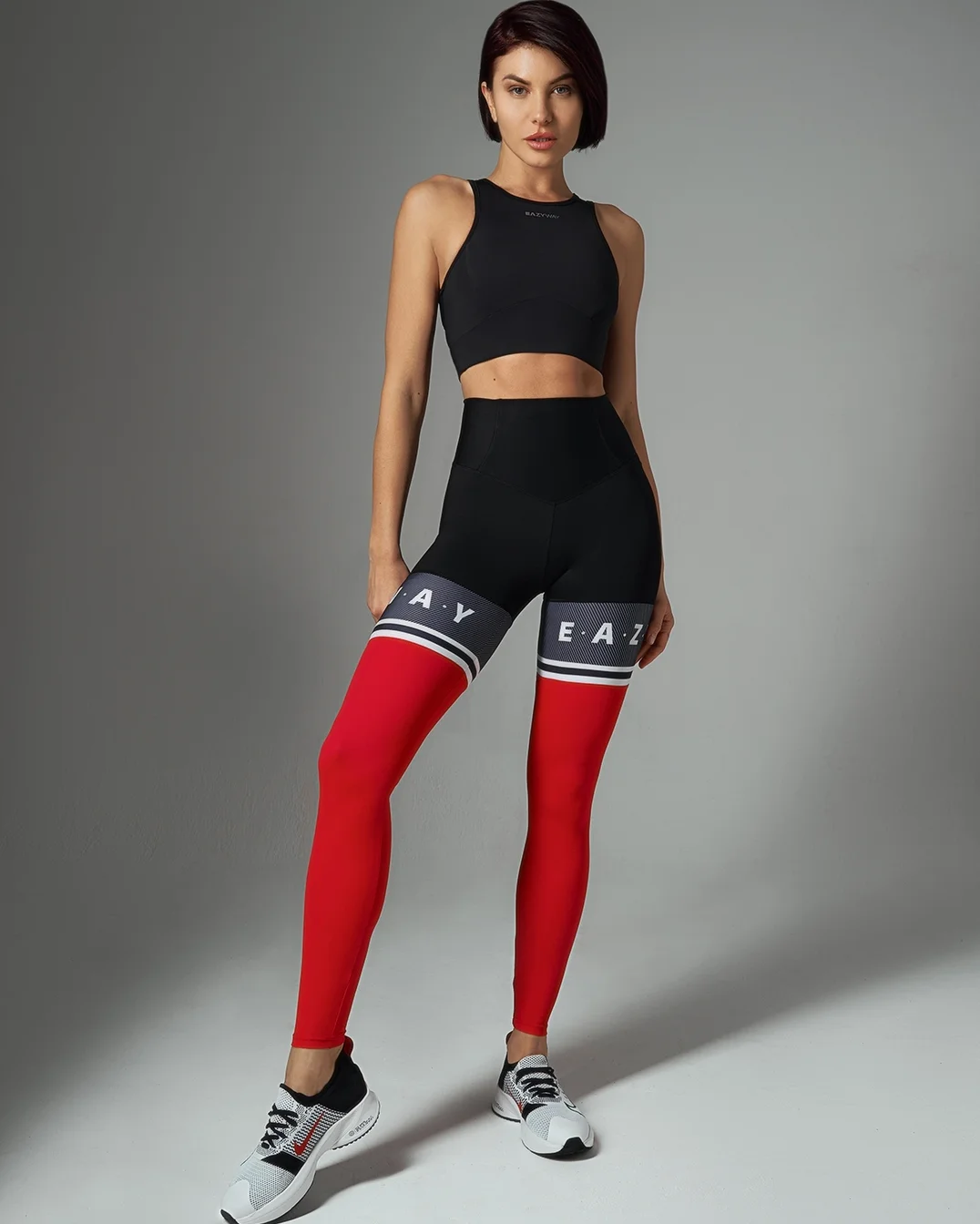 cute fall outfits with leggings and sneakers 2026 Sporty Contrast Leggings With a Trendy Edge