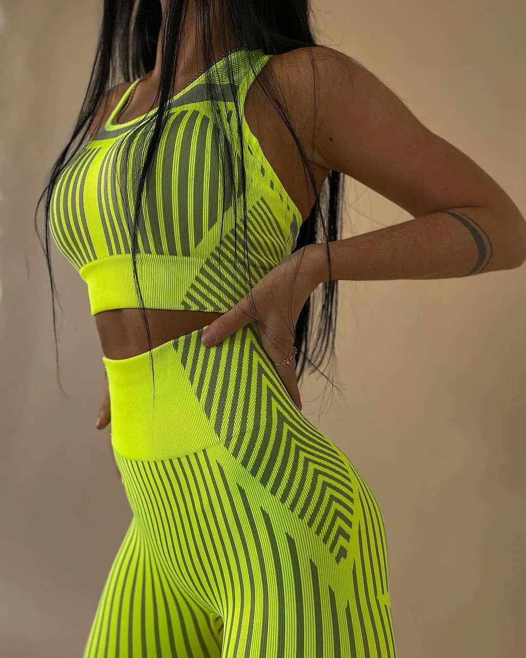 cute fall outfits with leggings and sneakers 2026 Neon Activewear for a Trendy Gym Style
