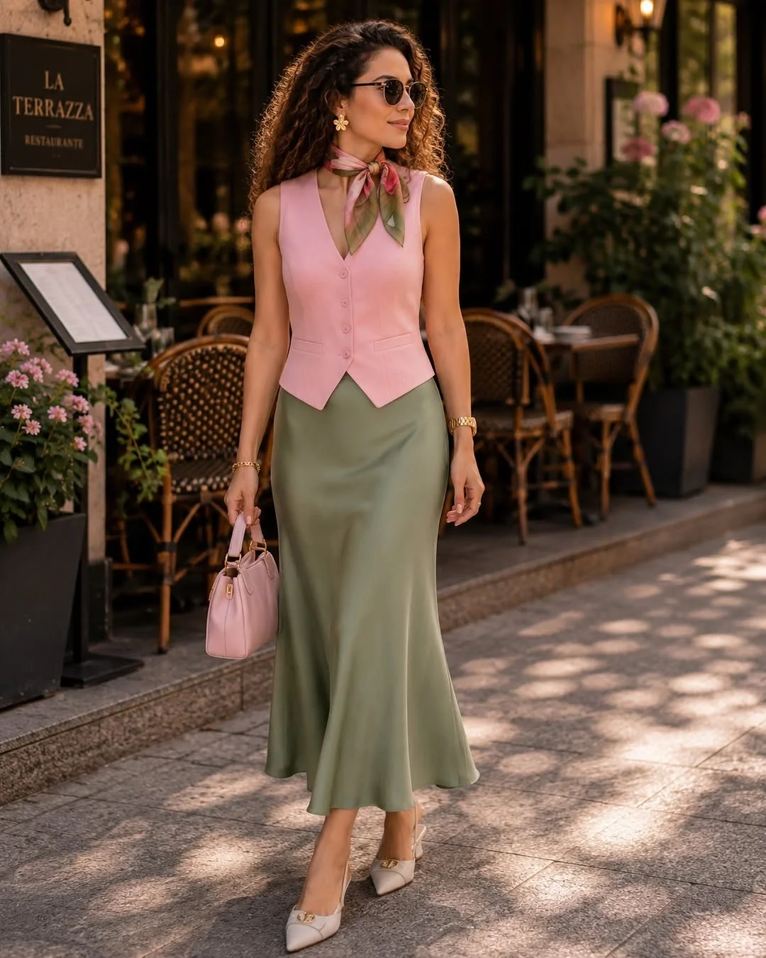 early fall outfits late summer 2026 Soft Tailoring With A Satin Skirt