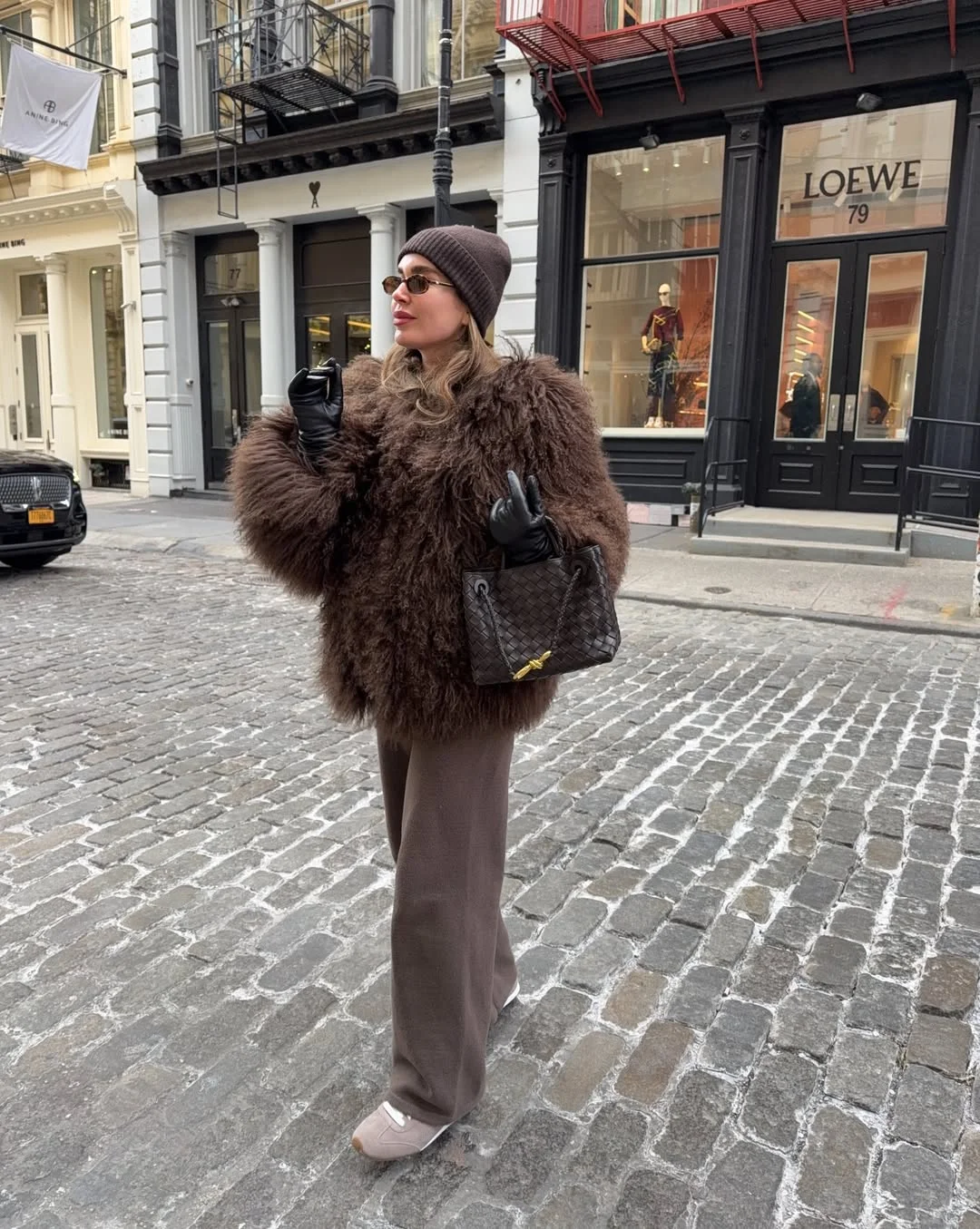 edgy fall street style nyc aesthetic 2026 Chocolate Tones and Statement Texture