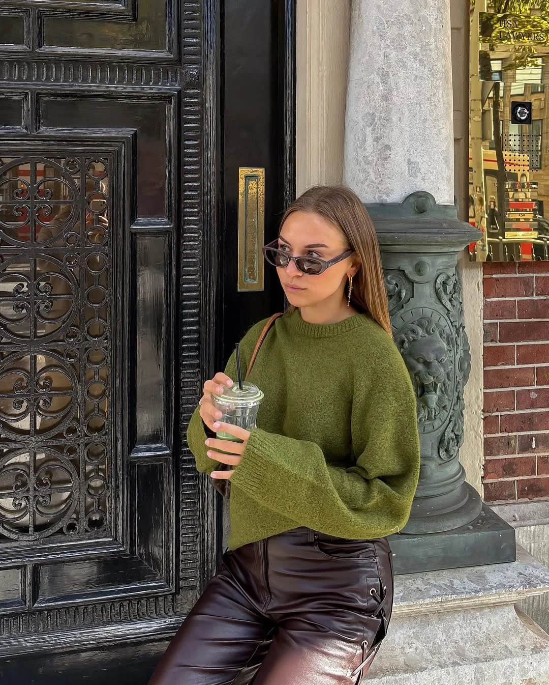 edgy fall street style nyc aesthetic 2026 Olive Knitwear and Elevated City Edge