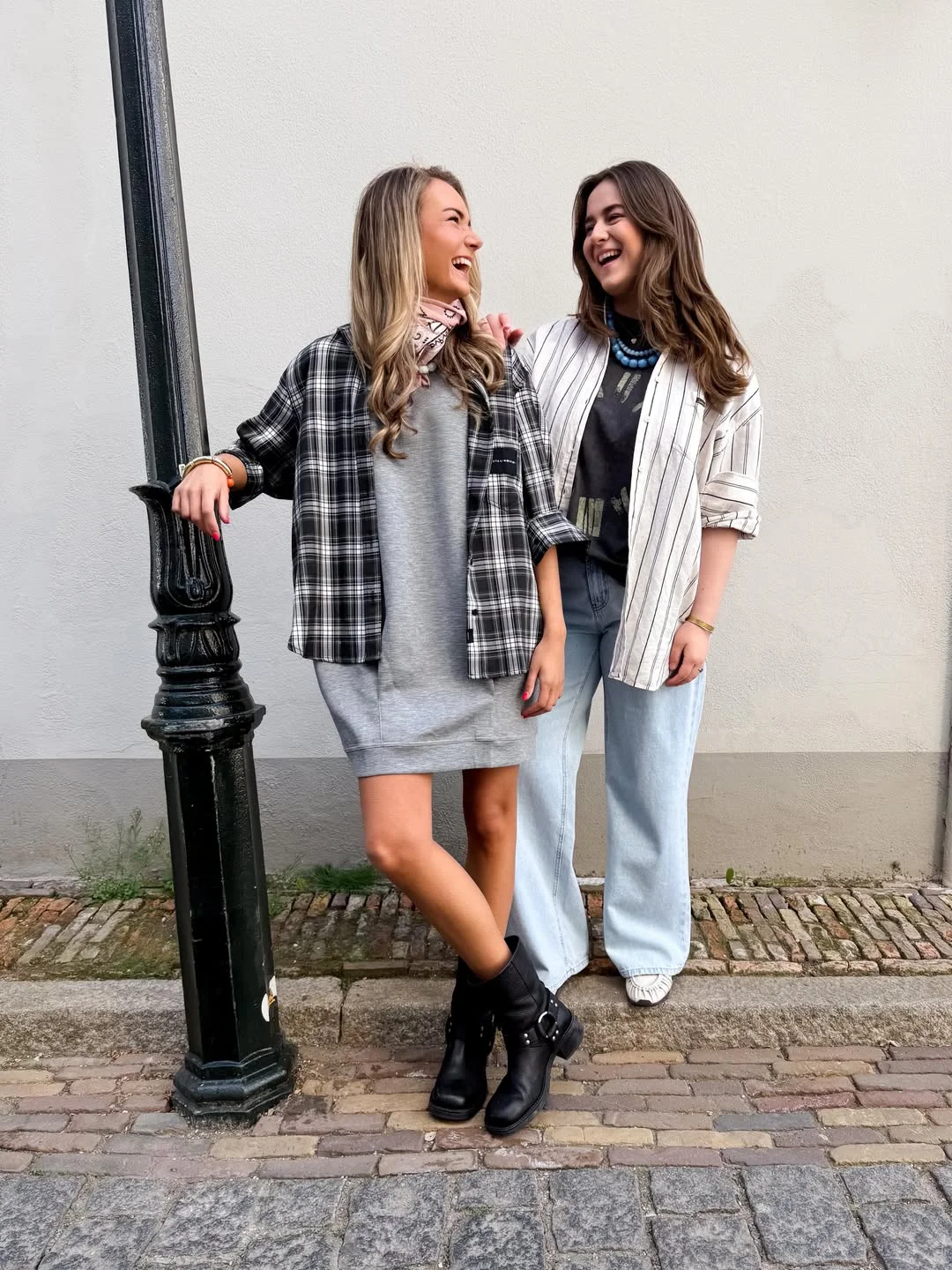 fall festival outfits for women 2026 Layered Plaid And Denim Festival Casual
