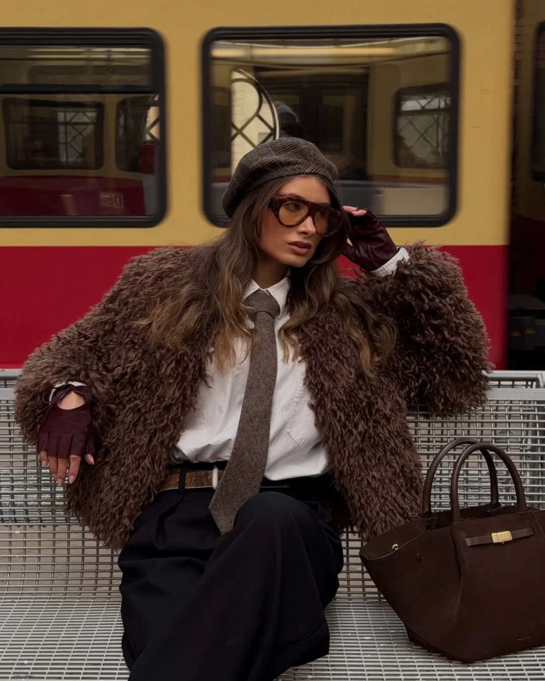 fall travel outfits for women 2026 Classic European Train Style