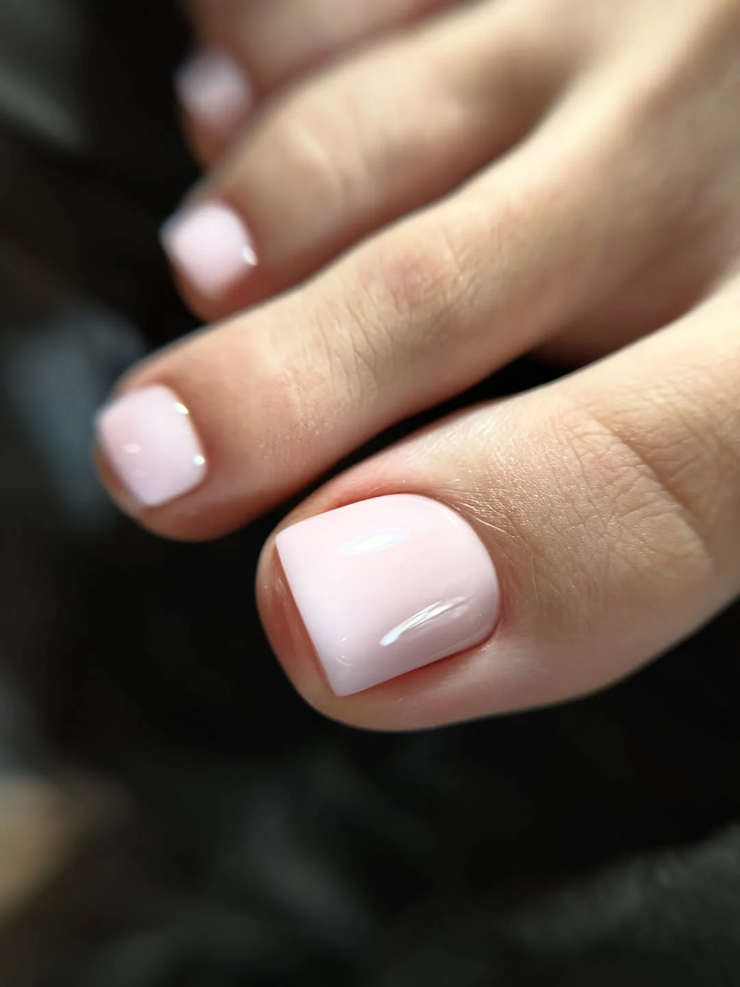 july toe nail colours ideas 2026 Soft Ballet Pink for a Clean and Elegant July Look
