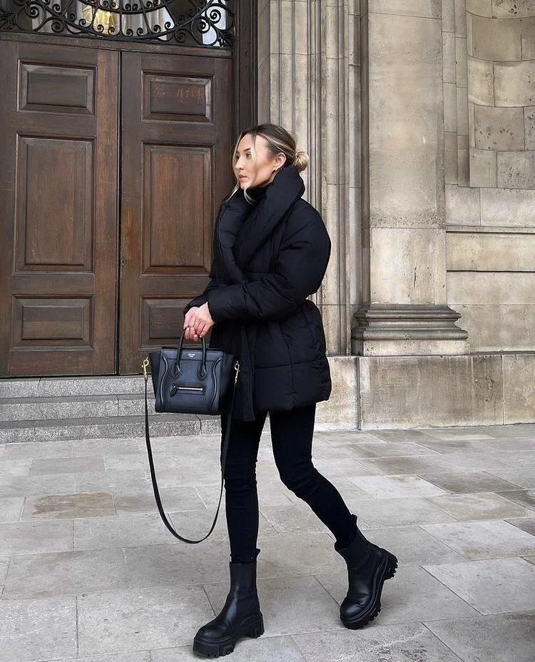modern fall fashion aesthetic 2026 Monochrome Layers With Urban Confidence