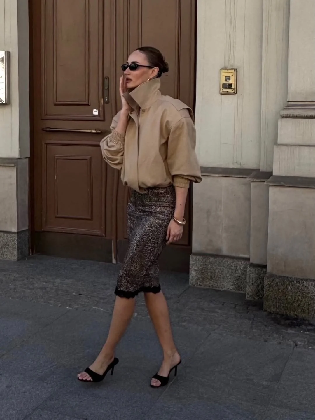 modern fall outfits for women in 30s style 2026 Animal Print Meets Refined Neutral Layers