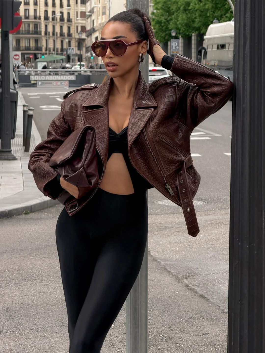 modern fall outfits for women in 30s style 2026 Rich Chocolate Textures Meet Modern Street Glamour