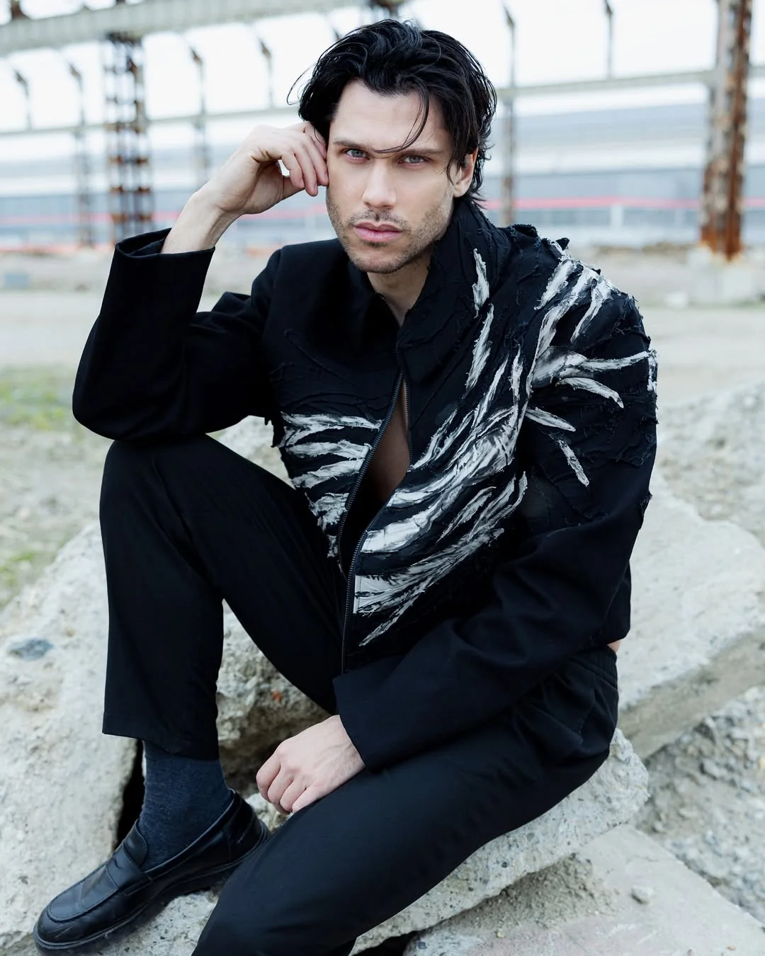 modern fall outfits ideas for men 2026 Artistic Monochrome With Runway Energy