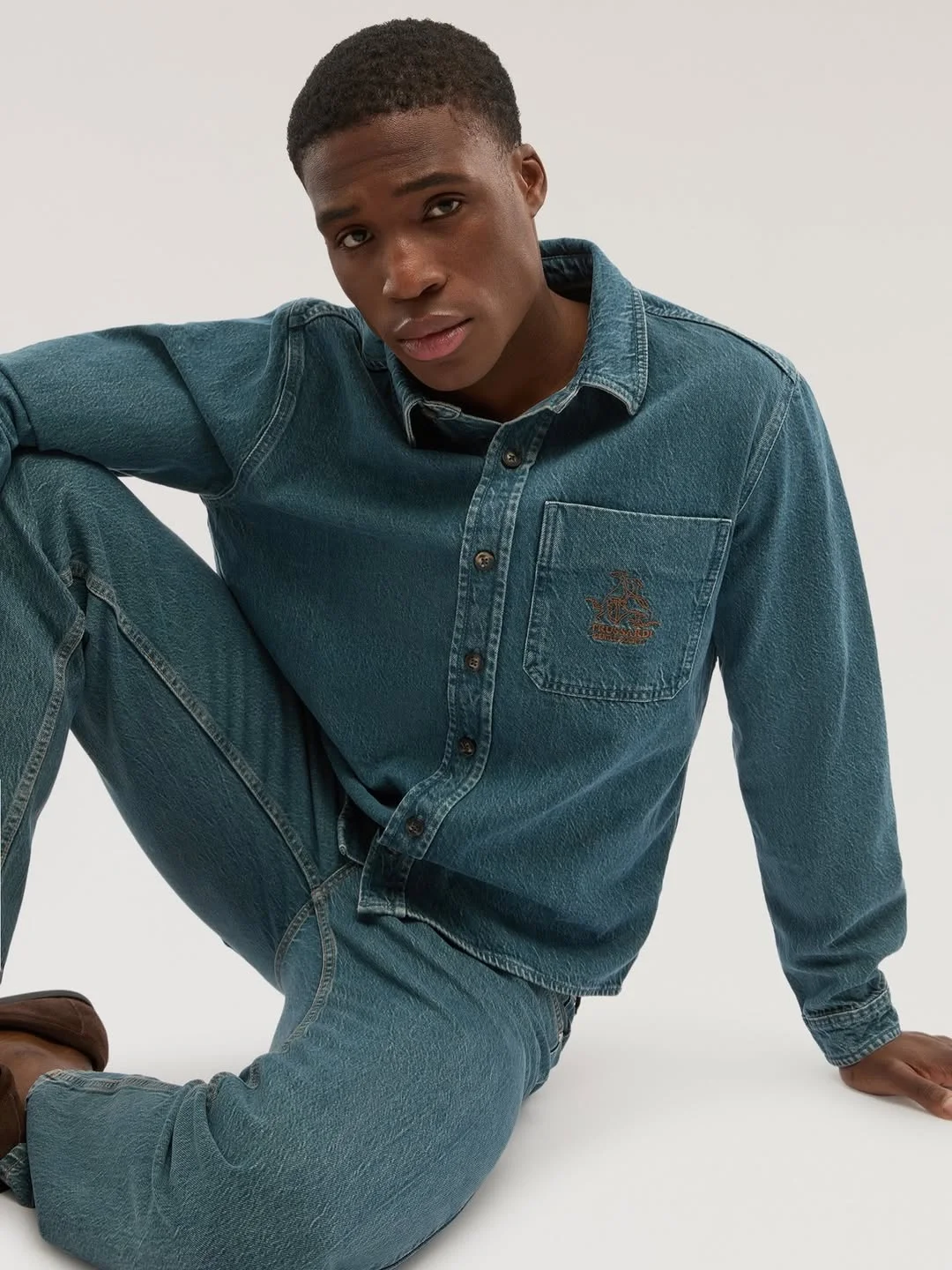 modern fall outfits ideas for men 2026 Denim-on-Denim Gets a Sophisticated Update