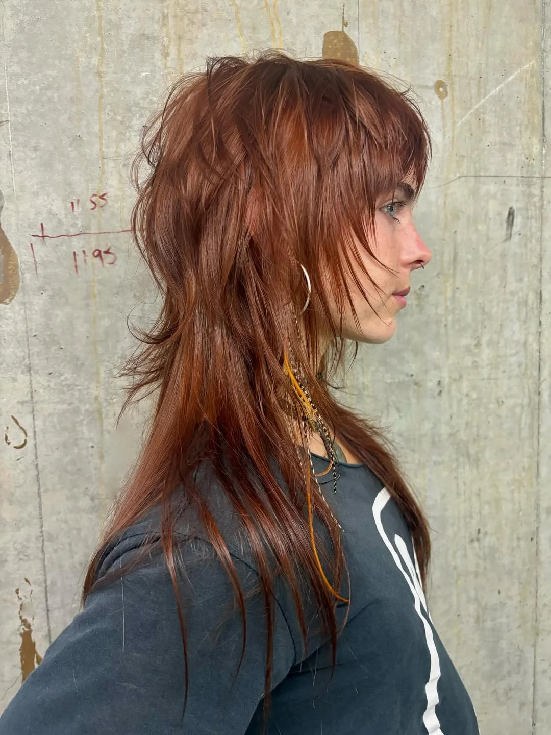 modern july hair colour ideas 2026 Modern Copper Wolf Layers