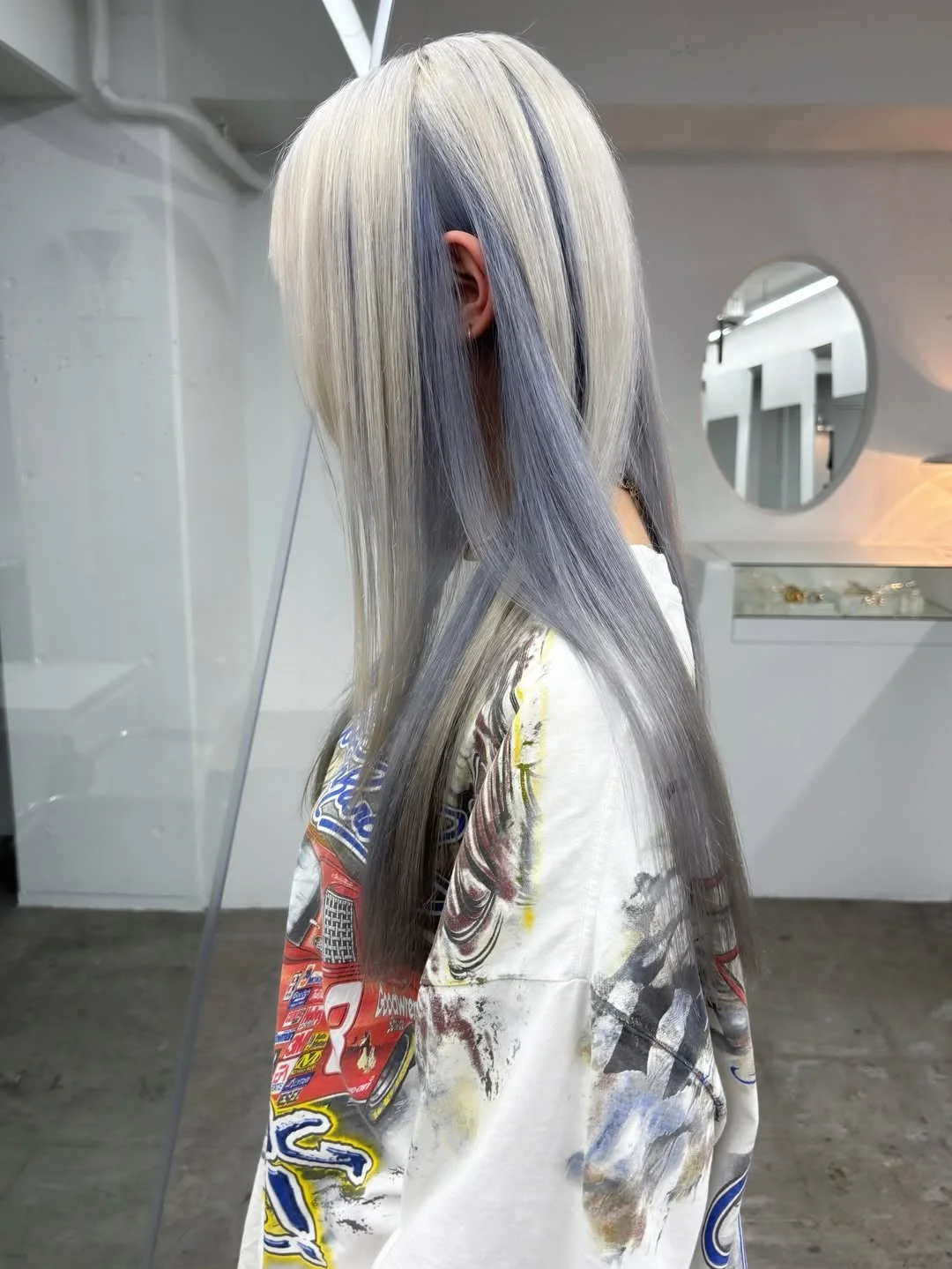 modern july hair colour ideas 2026 Ice Blonde with Smoky Silver Dimension