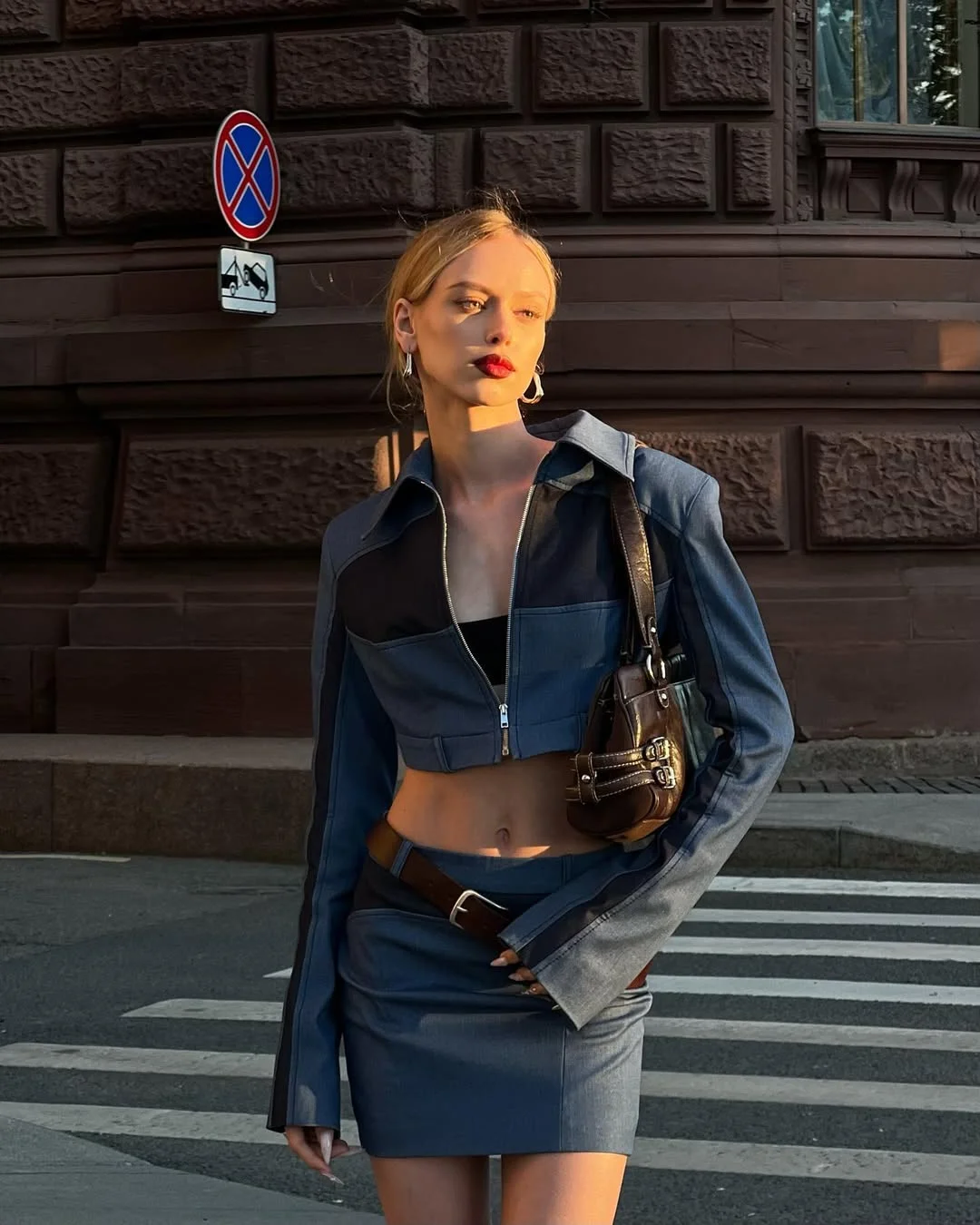 must have fall outfits 2026 Modern Blue Set with a Bold Edge