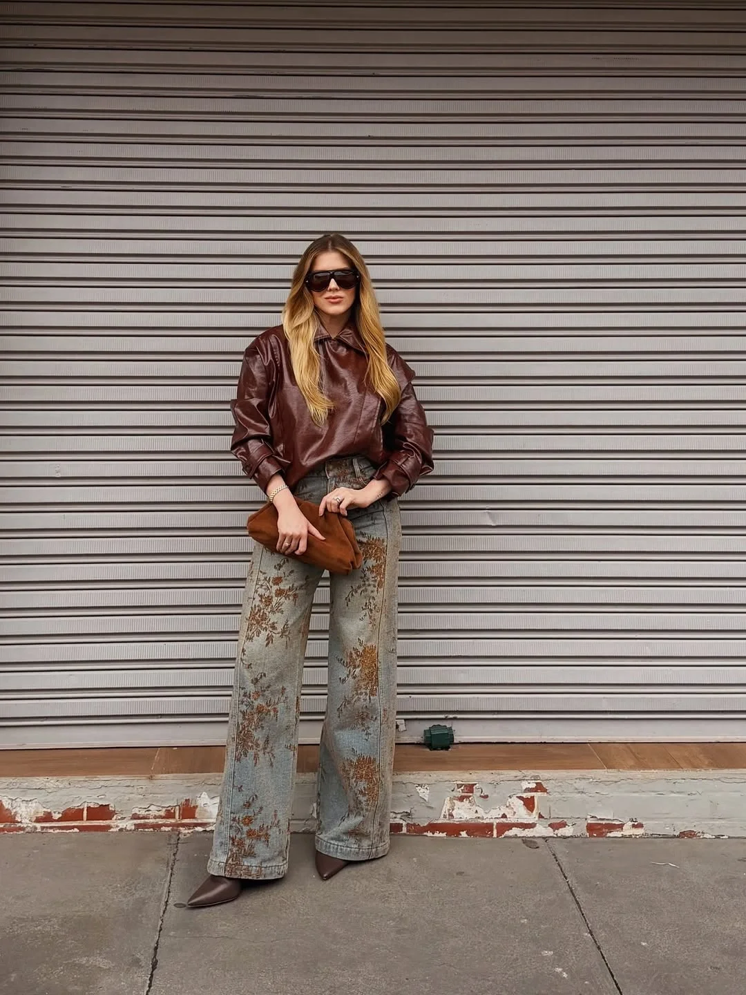 nice fall outfits for dinner 2026 Rich Chocolate Leather And Artistic Denim
