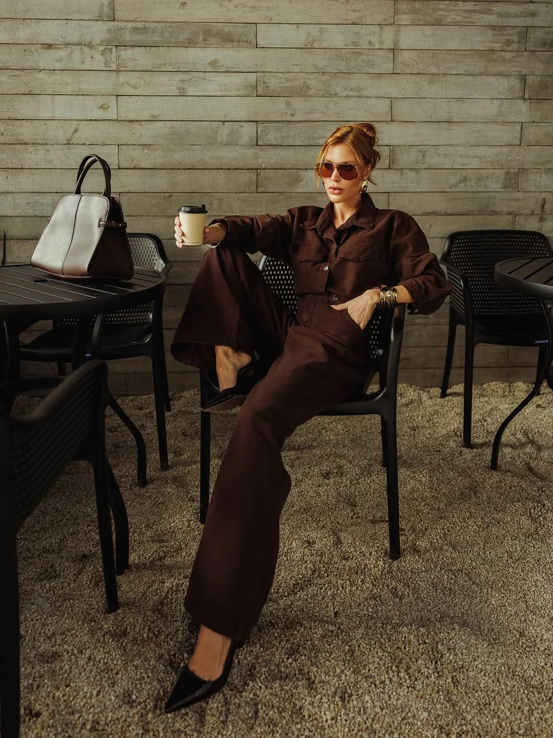 nice fall outfits for dinner 2026 Chocolate Monochrome Dinner Dressing