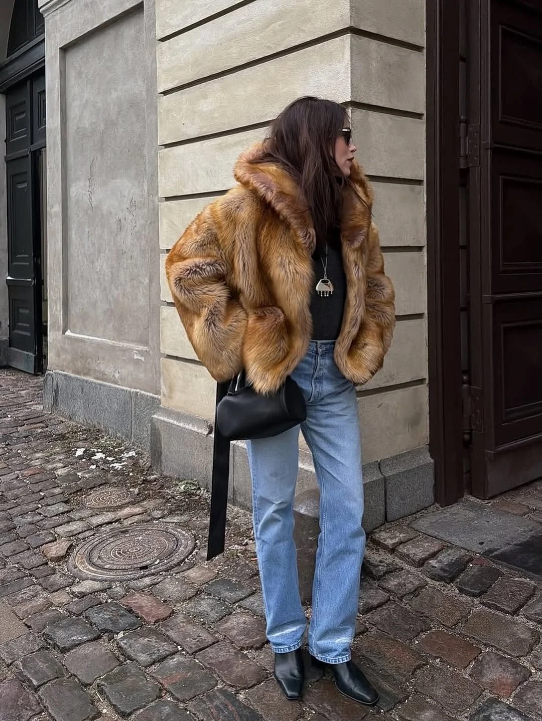 nice fall outfits for dinner 2026 Vintage Inspired Faux Fur For Cozy Dinner Nights