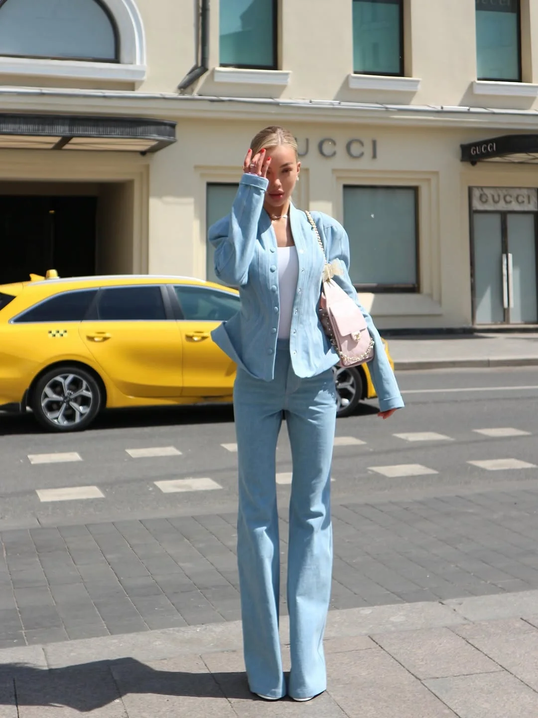 nice fall outfits for dinner 2026 Powder Blue Suiting For A Modern Dinner Look