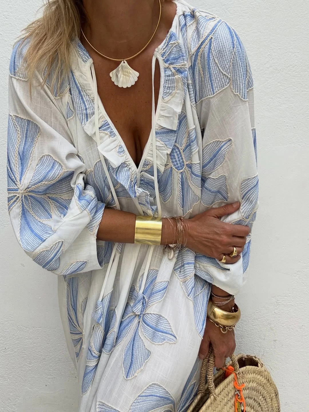 stylish early summer outfits 2026 Coastal Blue Prints for Relaxed Summer Days