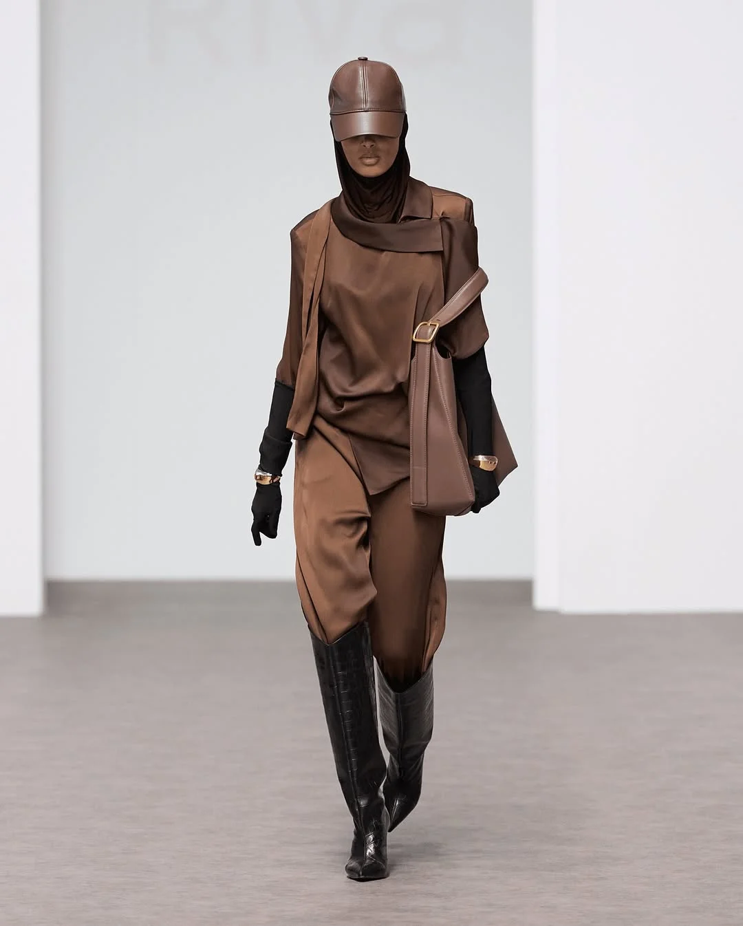 stylish elegant fall office outfits 2026 Monochrome Cocoa Tones With Runway Influence