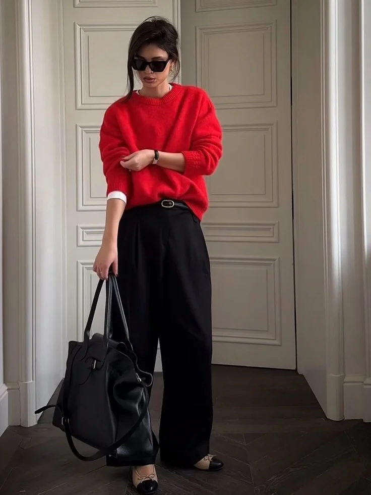 stylish new trends: fall fashion 2026 The Power of a Bold Red Sweater