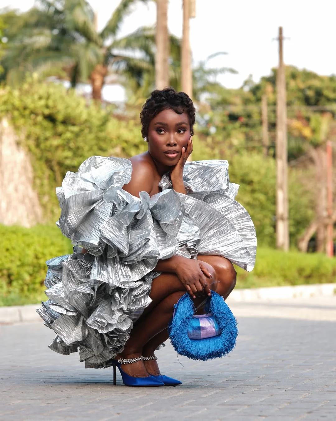 trendy fall 2026 outfits for black women Statement Ruffles and Bold Evening Glamour