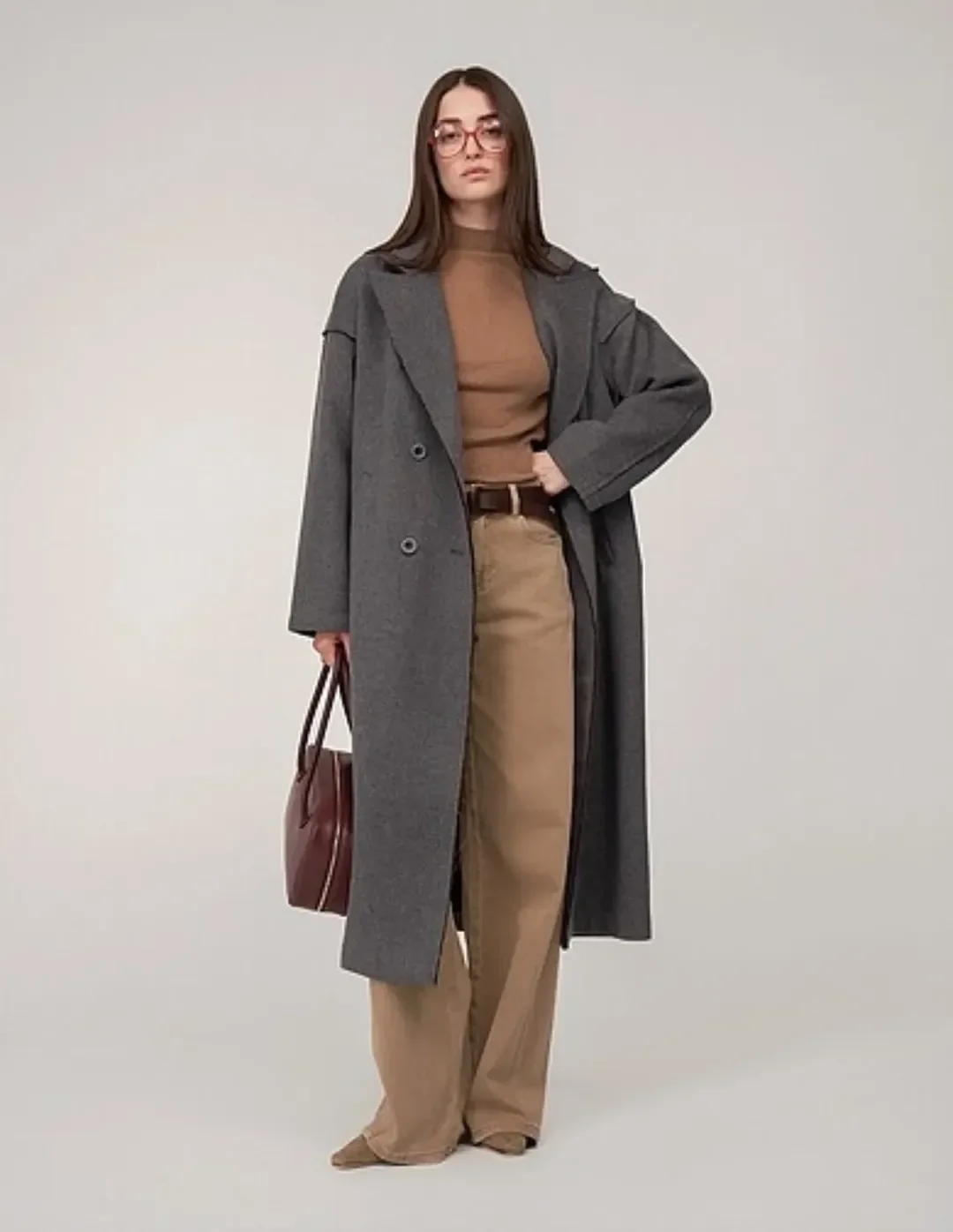 trendy fall outfits with coat 2026 The Soft Power of Charcoal and Camel