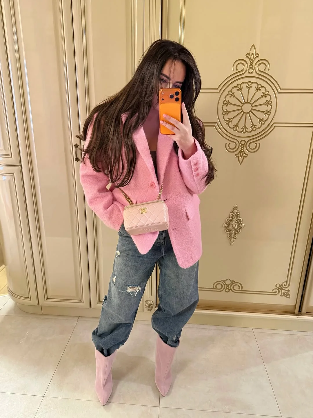 trendy fall outfits with jacket 2026 The Pink Statement Blazer That Makes Fall Feel Playful