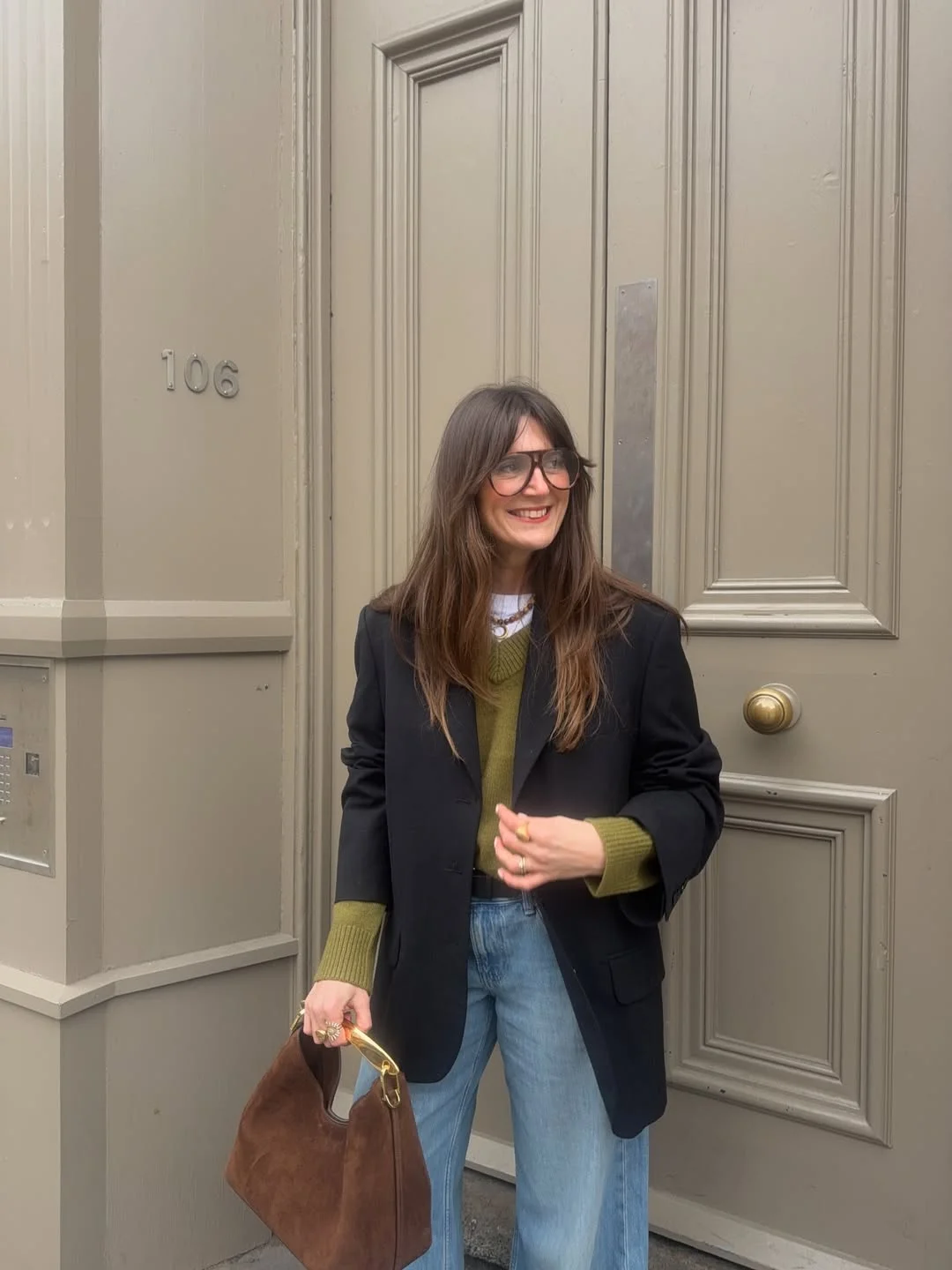 trendy fall outfits with jacket 2026 The Blazer and Knitwear Combination That Always Works