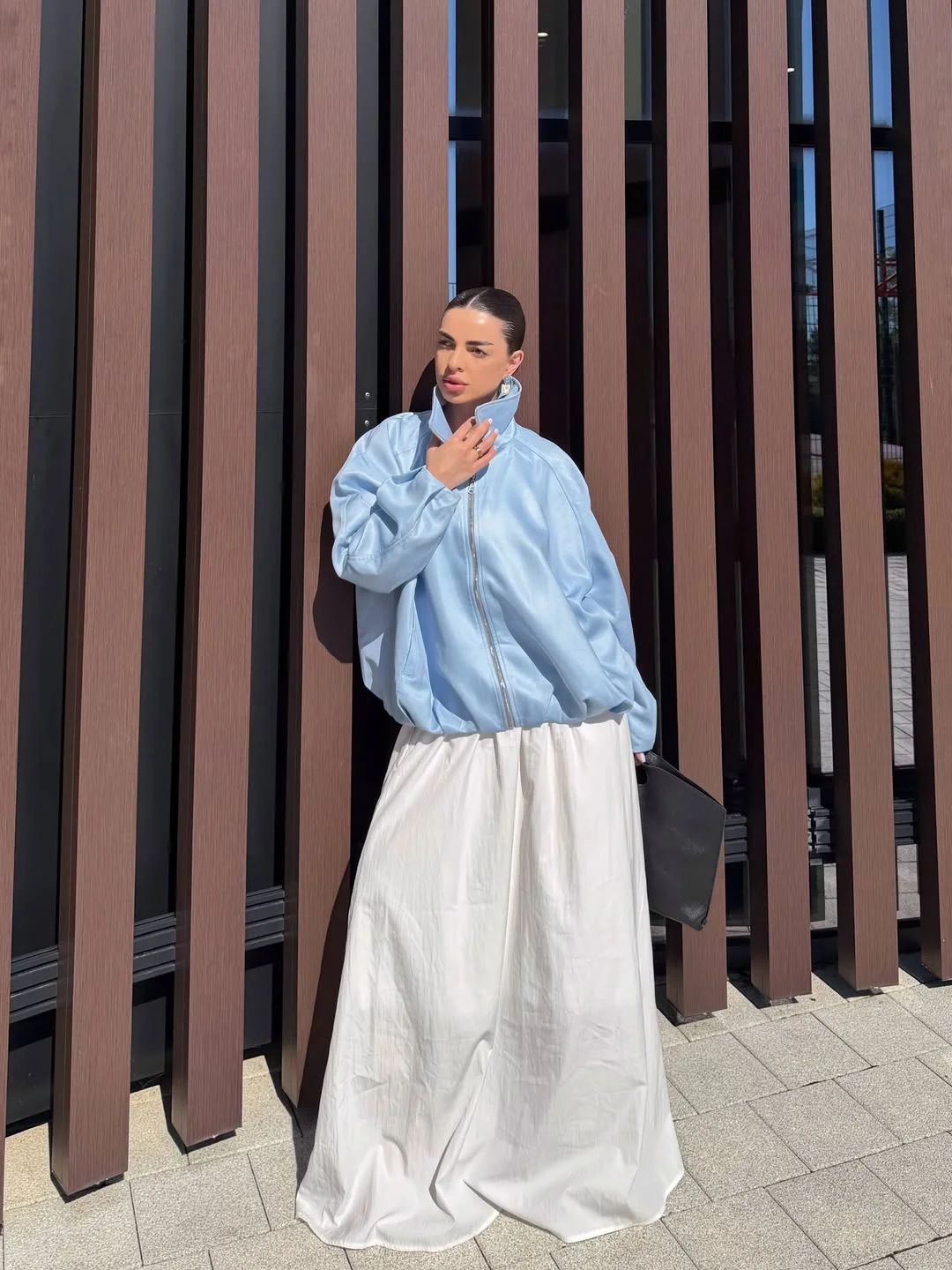 trendy july outfits ideas 2026 Oversized Jackets and Volume Skirts