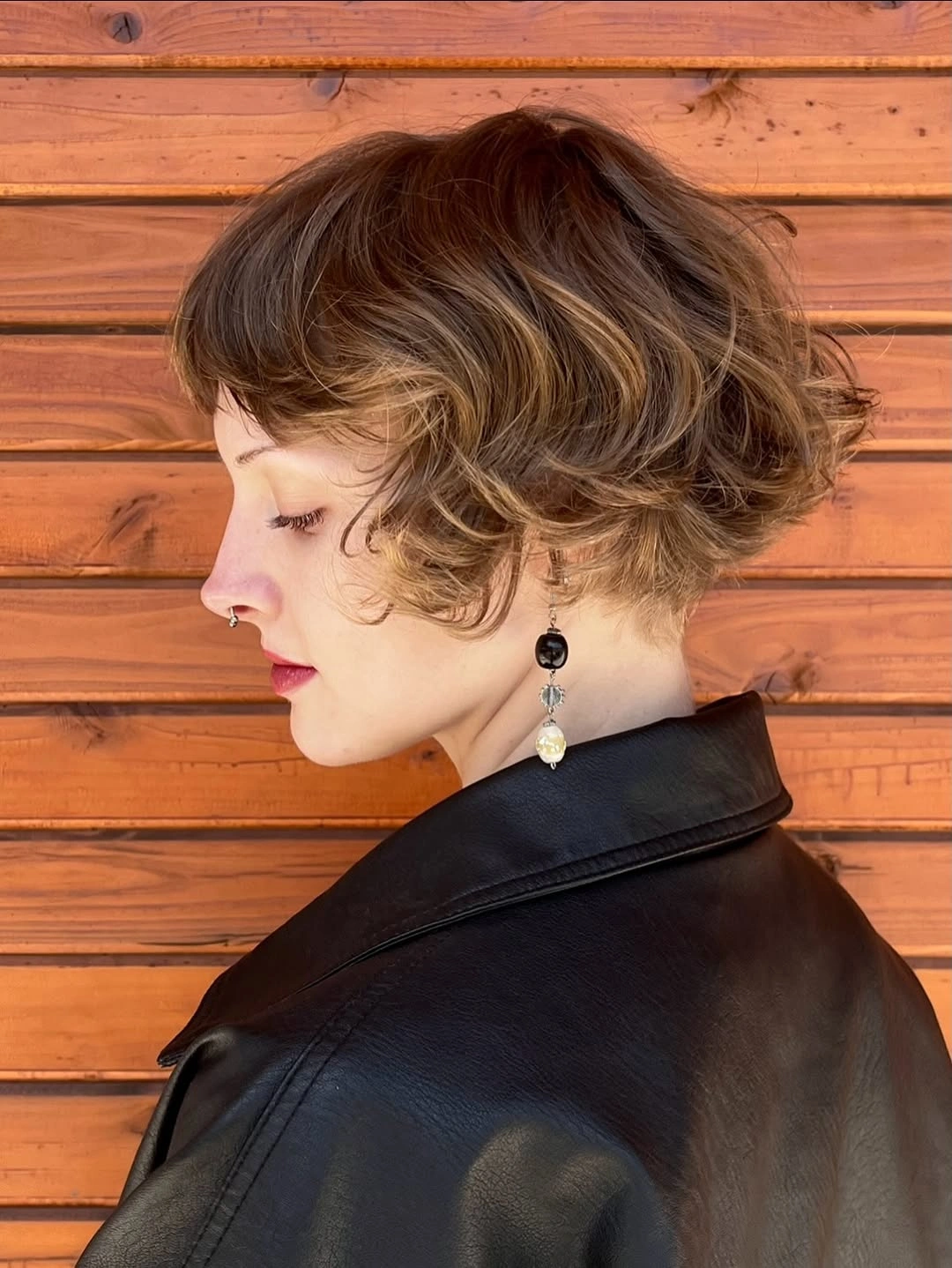 chic short bobbed hairstyle Soft Layered Bob With Natural Volume