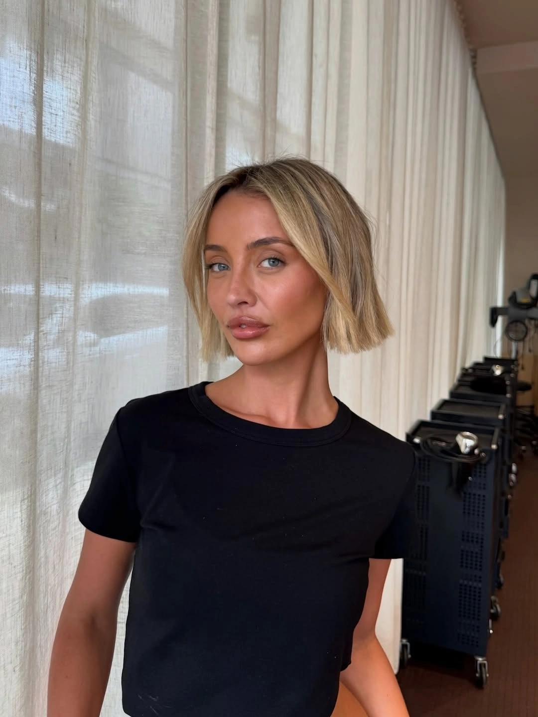 chic short bobbed hairstyle French-Inspired Blonde Bob With Relaxed Texture