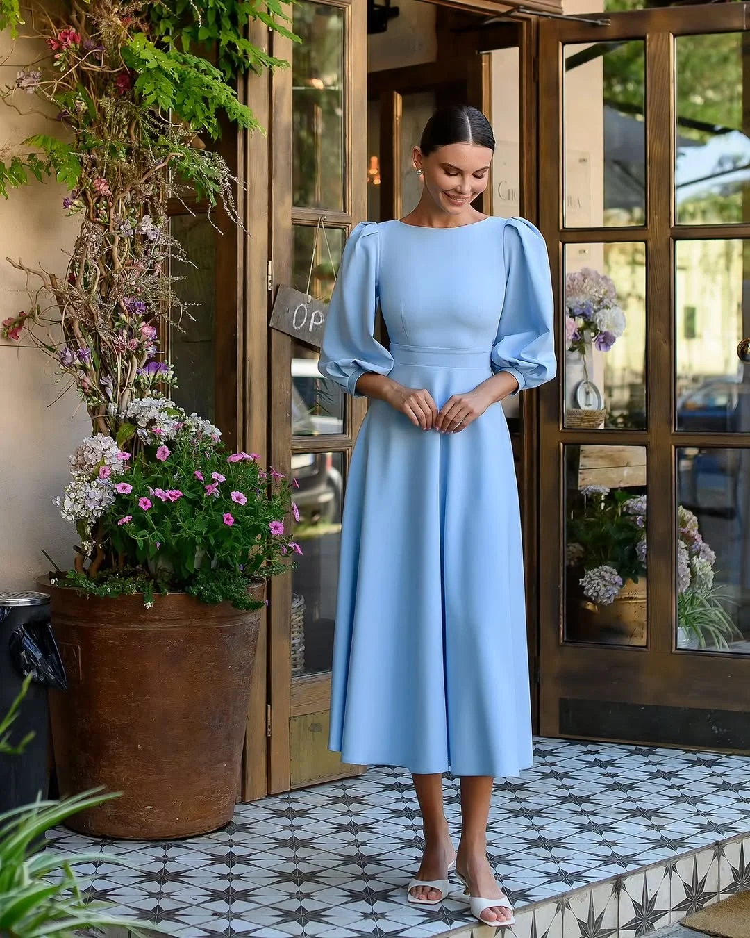 church outfit fall 2026 Powder Blue Dresses For A Fresh Fall Look