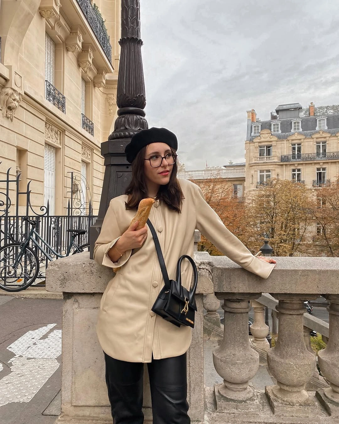 classic fall outfits 2026 Parisian Neutrals With Leather Trousers