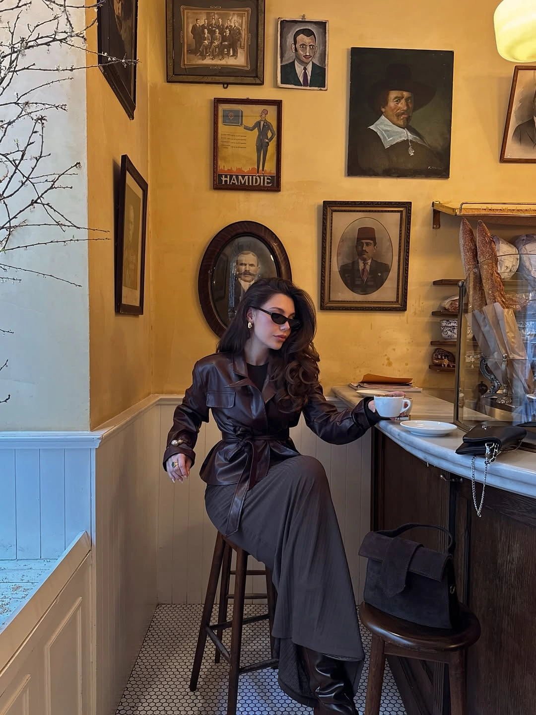 classic fall outfits 2026 Chocolate Leather Layers With Quiet Luxury Appeal