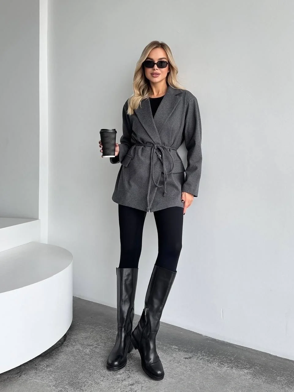 cozy fall outfits 2026 Tailored Blazer And Leggings For Modern City Style