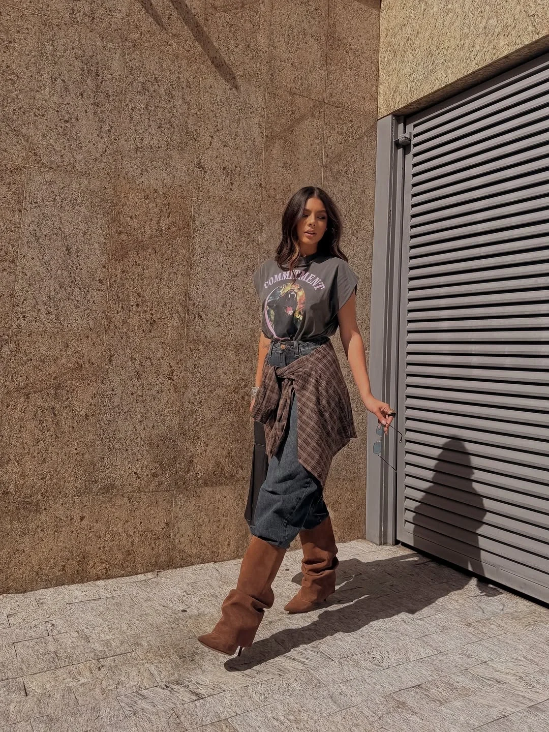 cute comfy fall outfits 2026 Graphic Tee And Denim For Weekend Adventures